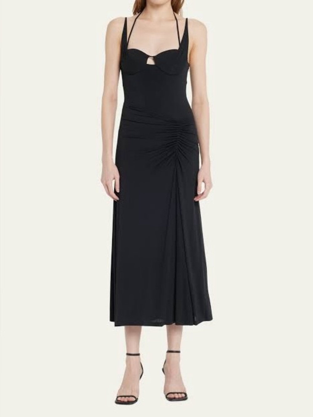 Simkhai Naomi Black Evening cocktail midi Dress, US4, like new